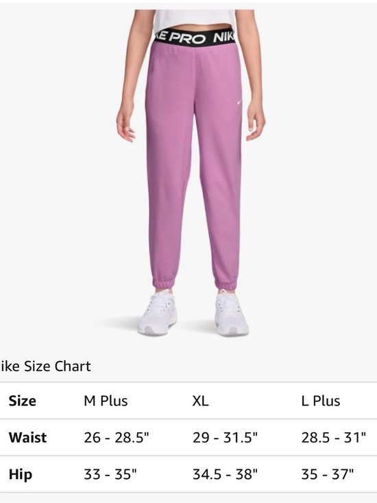 Nike Other - Nike Pink Joggers with Black Pro Elastic Waistband